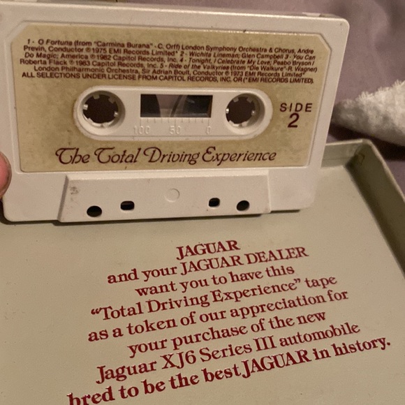 Jaguar Media Jaguar The Total Driving Experience Cassette Tape Car